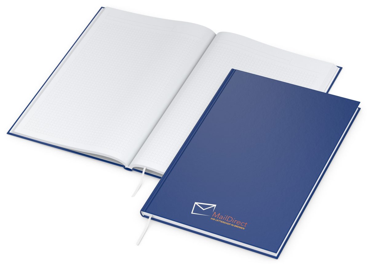 Notizbuch Note-Book Ecken spitz Hardcover matt-farbig