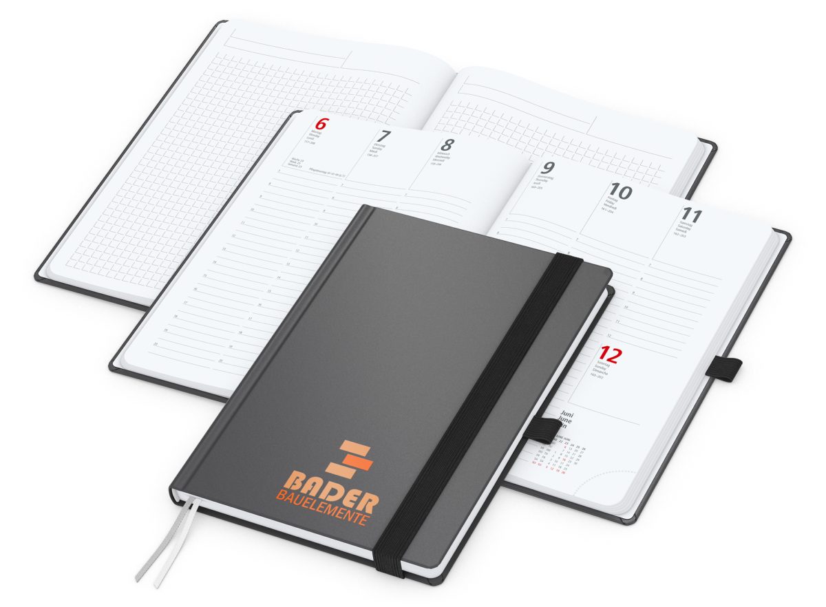 Wochenkalender vorne + Notizen hinten Vision-Hybrid EXPRESS Kunstleder-Hardcover