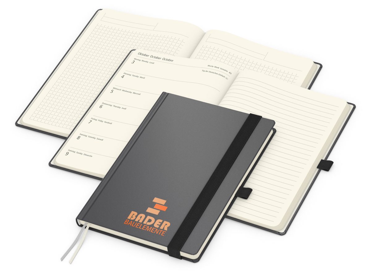 Wochenkalender links + Notizen rechts Vision-Hybrid EXPRESS Kunstleder-Hardcover
