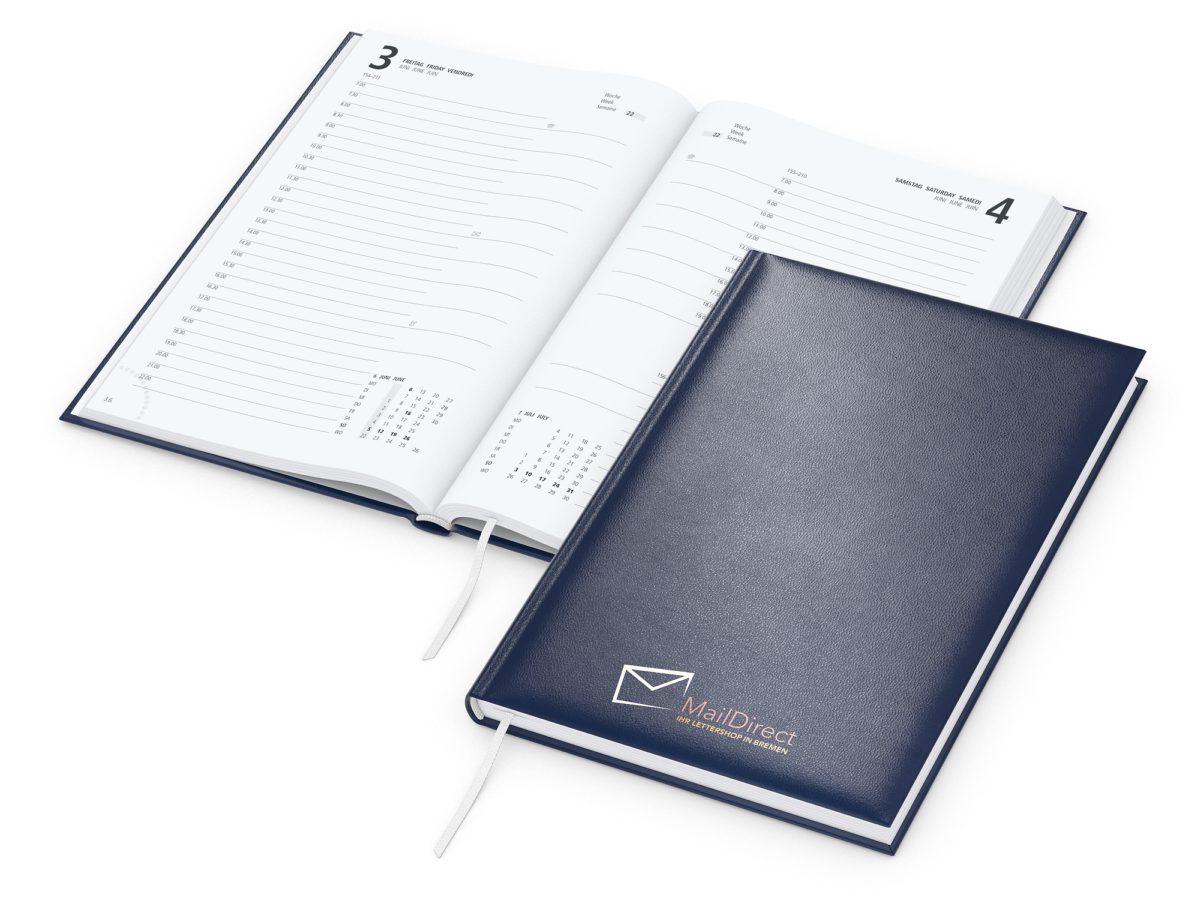 Tageskalender Basic Mo.–Fr. je 1 Seite 320 Seiten Kunstleder-Hardcover