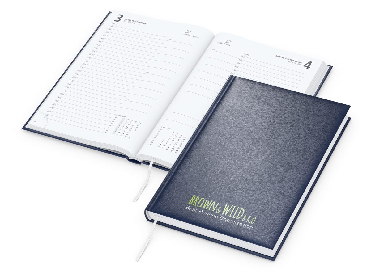 Tageskalender Advance EXPRESS Mo.–So. je 1 Seite Kunstleder-Hardcover
