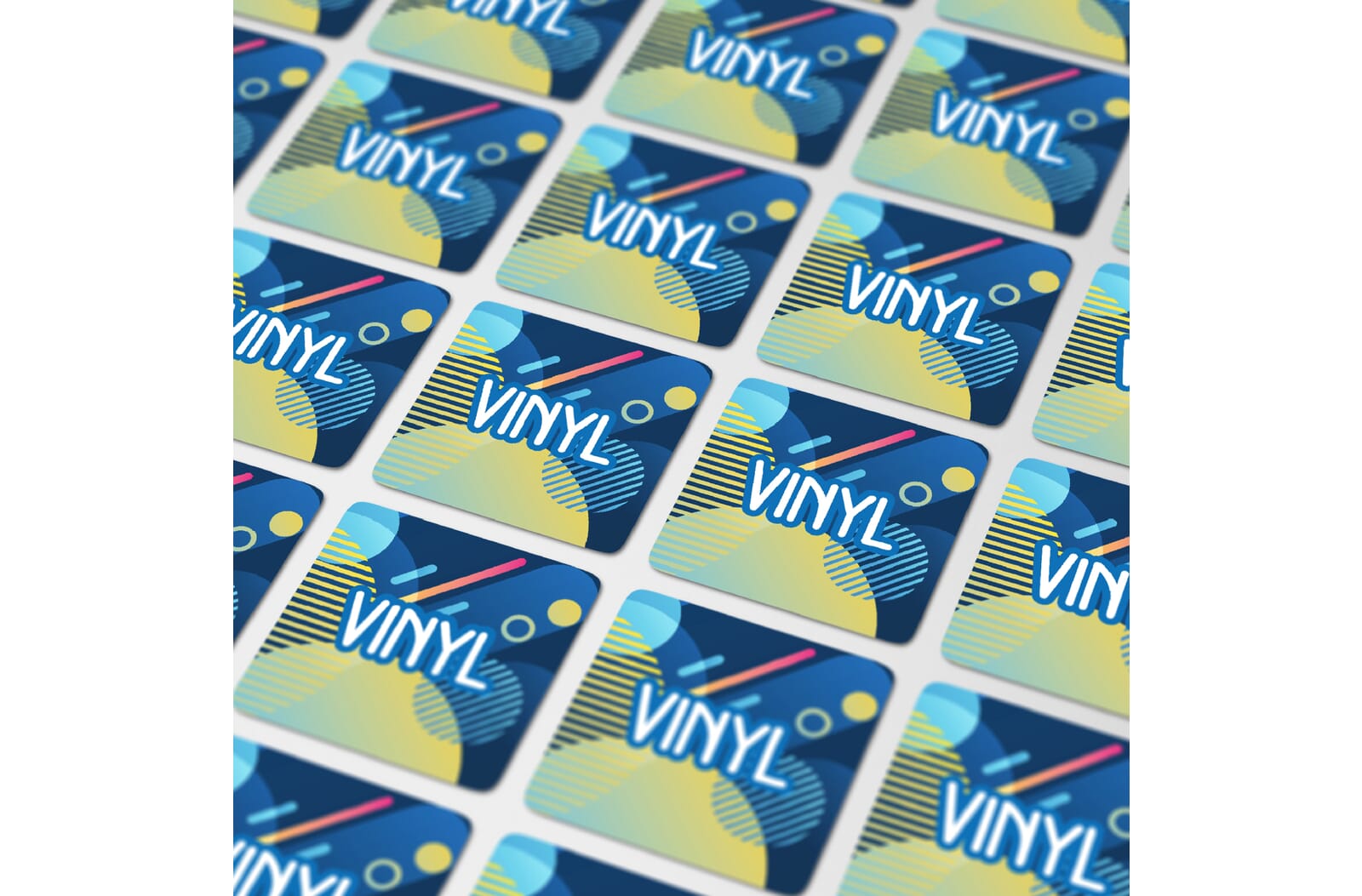Vinyl Sticker Quadrat 13x13mm