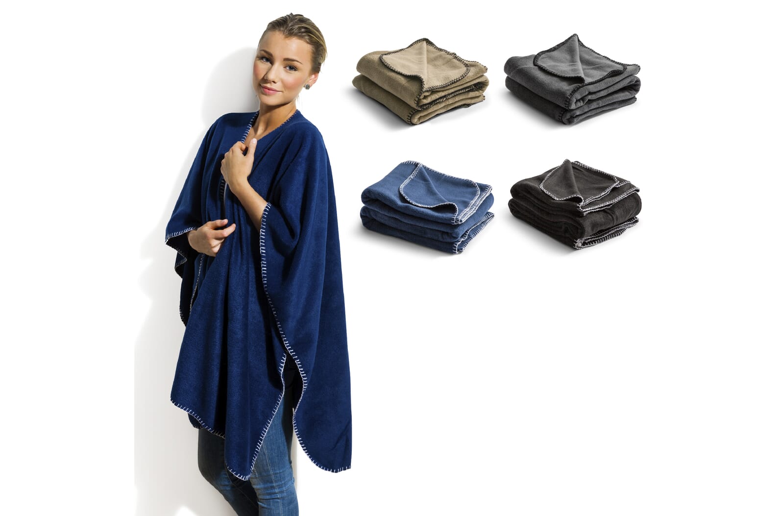 Nightingale Fleece-Poncho 120x160 cm