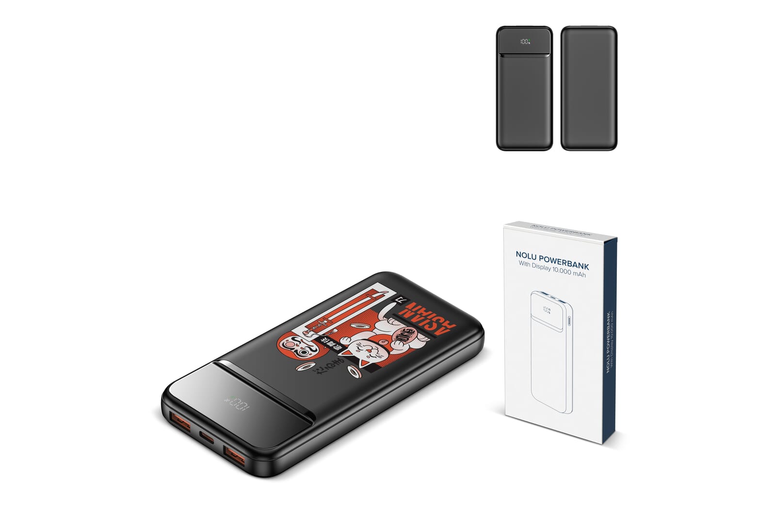 Nolu Powerbank mit LED-Anzeige 10.000 mAh