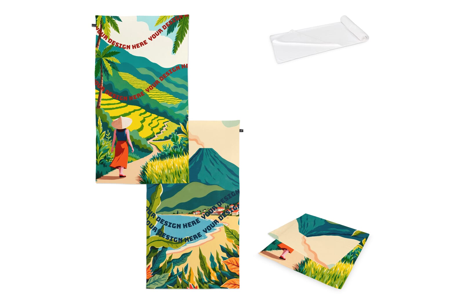 R-PET Frottierhandtuch 100x180 cm (300 g/m²) Sublimation