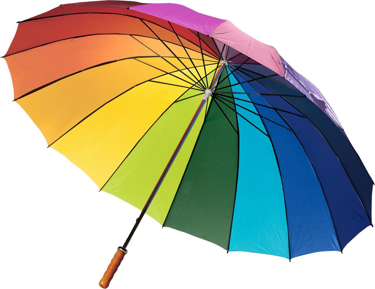 Regenbogenregenschirm Haya | 190T