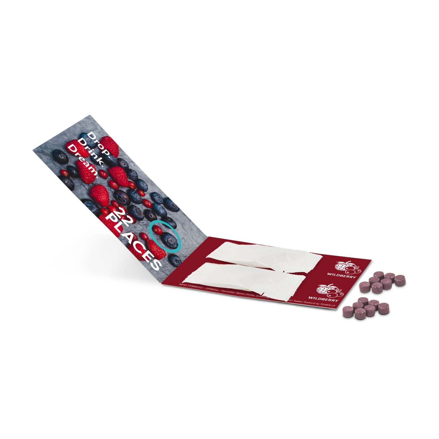 Promo Drops by TEABALLS - 2 Sachets (2x 6-8 Drops Ihrer Wunschsorte für ein Erfrischungsgetränk mit bis zu 1 L)