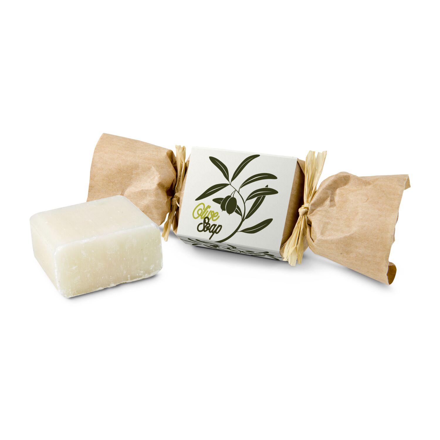 Seife 30 Gramm mit Olivenduft, liebevoll und hübsch verpackt