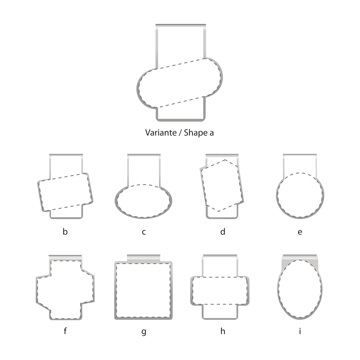 ROMINOX® Mehrweg-Büroklammer Shape Clip, 9 Varianten, idealer Mailingartikel für Dokumente, bis zu 18 Seiten Klemmkraft